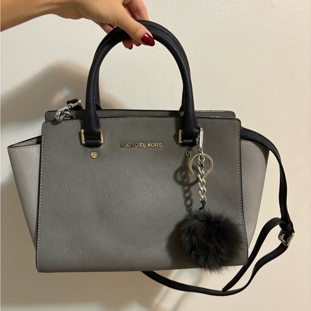 Michael Kors Two-Tone Gray Satchel